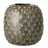 Bloomingville Modern Textured Green Stoneware Vase (14cm)