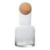 Bloomingville Luxury Glass Decanter With Cork Sphere Stopper Glassware