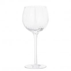 Bloomingville Bar & Kitchen Stylish Ribbed Balloon/Gin Glasses (Set Of 2)