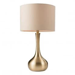 Ashton And Barrow Pall Mall Table Lamp - Touch/Dimmable - Brass & Taupe NEW IN!