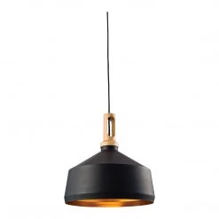 Ashton And Barrow Lighting Murcia Industrial Pendant Light - Matt Black