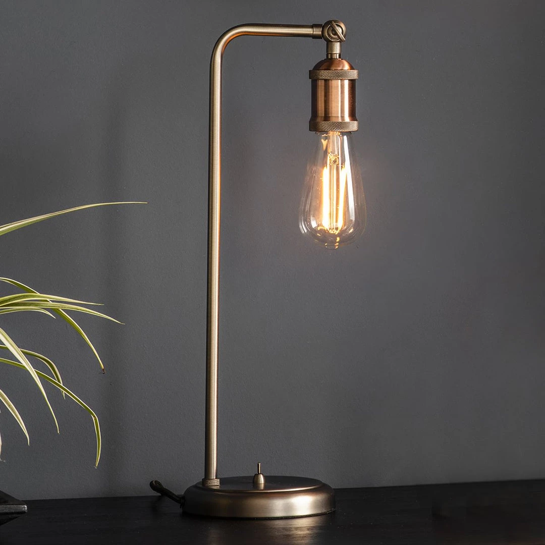 Ashton And Barrow Halycon Authentic Industrial Style Table Lamp - Aged Copper 2 Ashton And Barrow Halycon Authentic Industrial Style Table Lamp - Aged Copper