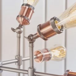 Ashton And Barrow Halycon Authentic Industrial Style 12 Pendant Light - Aged Copper