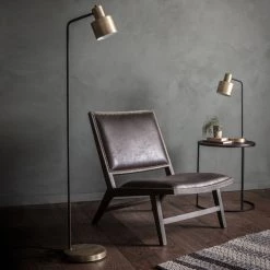 Ashton And Barrow Nicholas Modern Industrial Floor Lamp - Bronze/Black NEW IN!