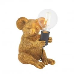 Ashton And Barrow Kimmy The Koala Table Lamp - Gold Lighting