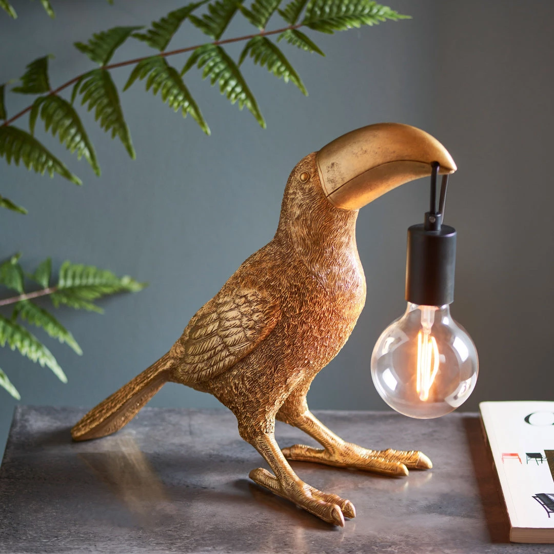 Ashton And Barrow Terrence The Toucan Table Lamp - Gold Lighting 1 Ashton And Barrow Terrence The Toucan Table Lamp - Gold Lighting