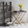 Ashton And Barrow Simple Concrete & Wood Shelving Unit With 4 Shelves - Grey