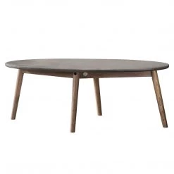 Ashton And Barrow Bouden Oval Coffee Table - Industrial Scandi - 1100x600x400mm
