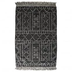 Ashton And Barrow Arizona Rug - Modern Aztec Style With Braided Tassel - 120 X 170cm - Grey NEW IN!