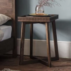 Ashton And Barrow Furniture Ashram Side Table - Brown Mango Wood