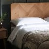 Ashton And Barrow Furniture Verona Solid Oak Parquet-Style Headboard - Natural