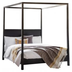 Ashton And Barrow NEW IN! Maldives 4 Poster Bed - Modern Luxury Style - King 5' - Black
