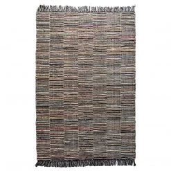 Ashton And Barrow NEW IN! Alfredo Rug - Modern Multi-coloured Jute & Cotton Recycled - 120 X 170cm
