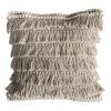 Ashton And Barrow Cream Hygge Boho Fringe Tassel Cushion (45x45cm) Soft Furnishings