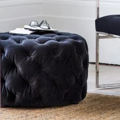 Ashton And Barrow Martha - Round Buttoned Footstool NEW IN!