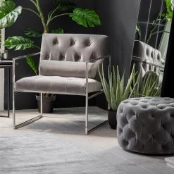 Ashton And Barrow Martha - Round Buttoned Footstool NEW IN!