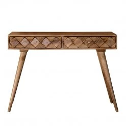 Ashton And Barrow Tuscan 2 Drawer Console Table - Mango Wood Furniture