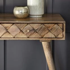 Ashton And Barrow Tuscan 2 Drawer Console Table - Mango Wood Furniture 7 Ashton And Barrow Tuscan 2 Drawer Console Table - Mango Wood Furniture