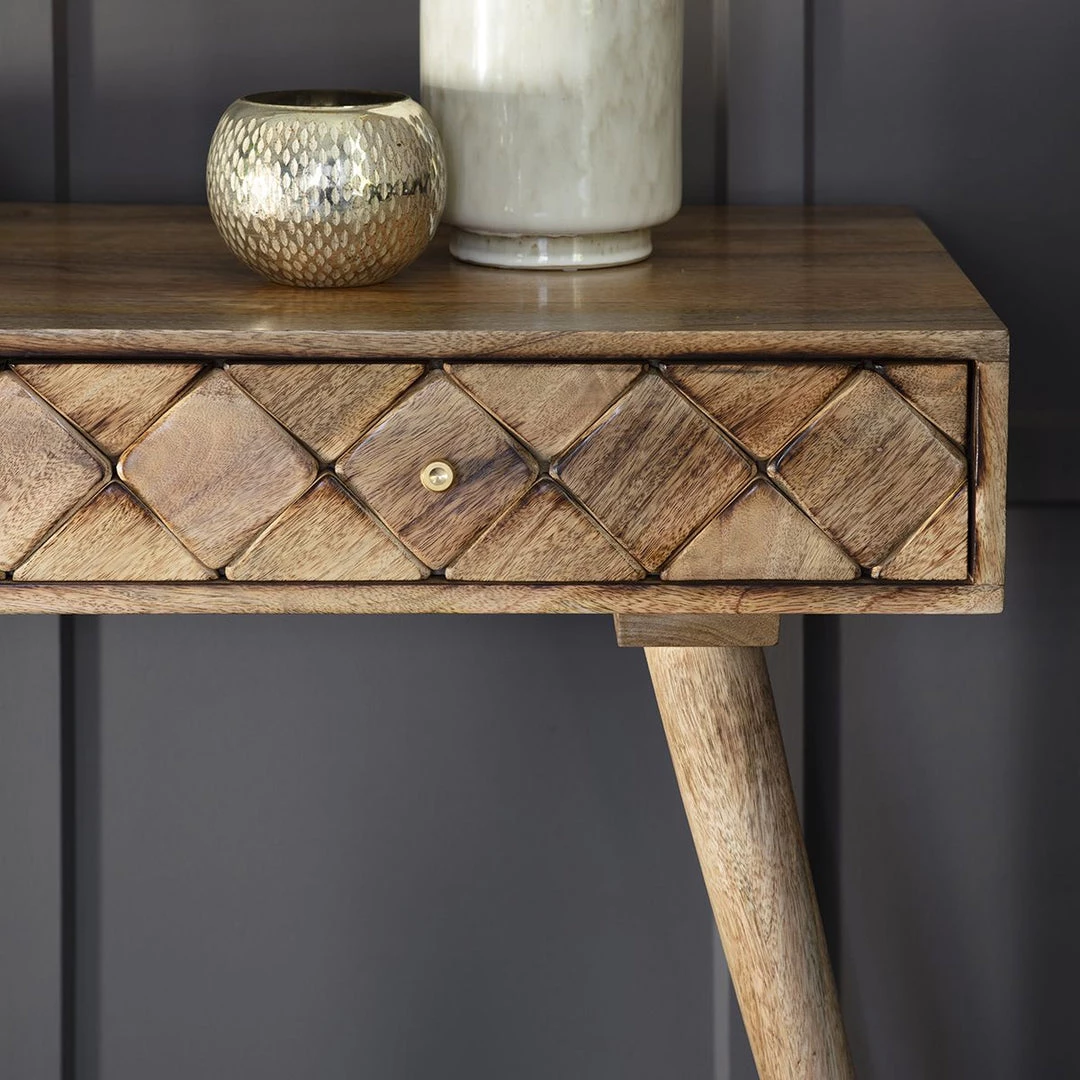 Ashton And Barrow Tuscan 2 Drawer Console Table - Mango Wood Furniture 4 Ashton And Barrow Tuscan 2 Drawer Console Table - Mango Wood Furniture