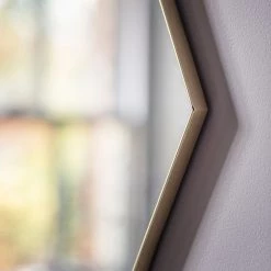 Ashton And Barrow Jamie - Octagon Contemporary Slim Framed Mirror - 800x800mm