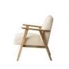 Ashton And Barrow The Leyland Mid-Century Style Armchair - Neutral - Linen Furniture
