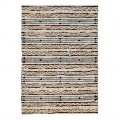Ashton And Barrow NEW IN! Pablo - 100% Cotton Rug, Tan & Black, Various Sizes