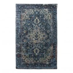 Ashton And Barrow Iglesia Rug - Classic Faded Persian Style - Various Sizes - Dark Teal