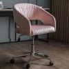 Ashton And Barrow Louis Swivel Chair - Home Office - Pink Velvet NEW IN!