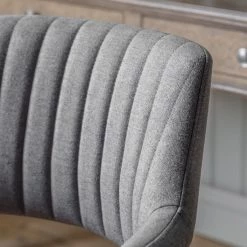 Ashton And Barrow Millard Swivel Chair - Home Office - Grey Velvet NEW IN!