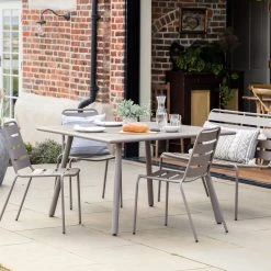Ashton And Barrow Kenworth - Outdoor Dining Table 80x80cm - Garden/Patio - Grey