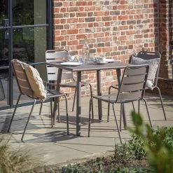 Ashton And Barrow Kenworth - Outdoor Dining Table 80x80cm - Garden/Patio - Grey