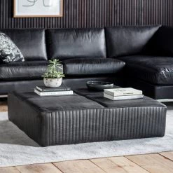 Ashton And Barrow NEW IN! Bronx Leather Slab - Coffee Table/Footstool
