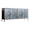 Ashton And Barrow Furniture Killarney Sideboard With Frosted Glass Doors - Charcoal Grey