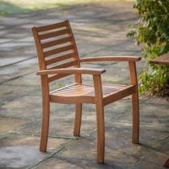 Ashton And Barrow Murcia - Outdoor Wooden Armchair, Neurtal NEW IN!