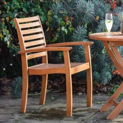 Ashton And Barrow Murcia - Outdoor Wooden Armchair, Neurtal NEW IN!