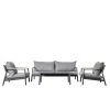 Ashton And Barrow Garden & Outdoor Monaco - Outdoor Patio / Garden Lounge Set (4 Piece), Grey