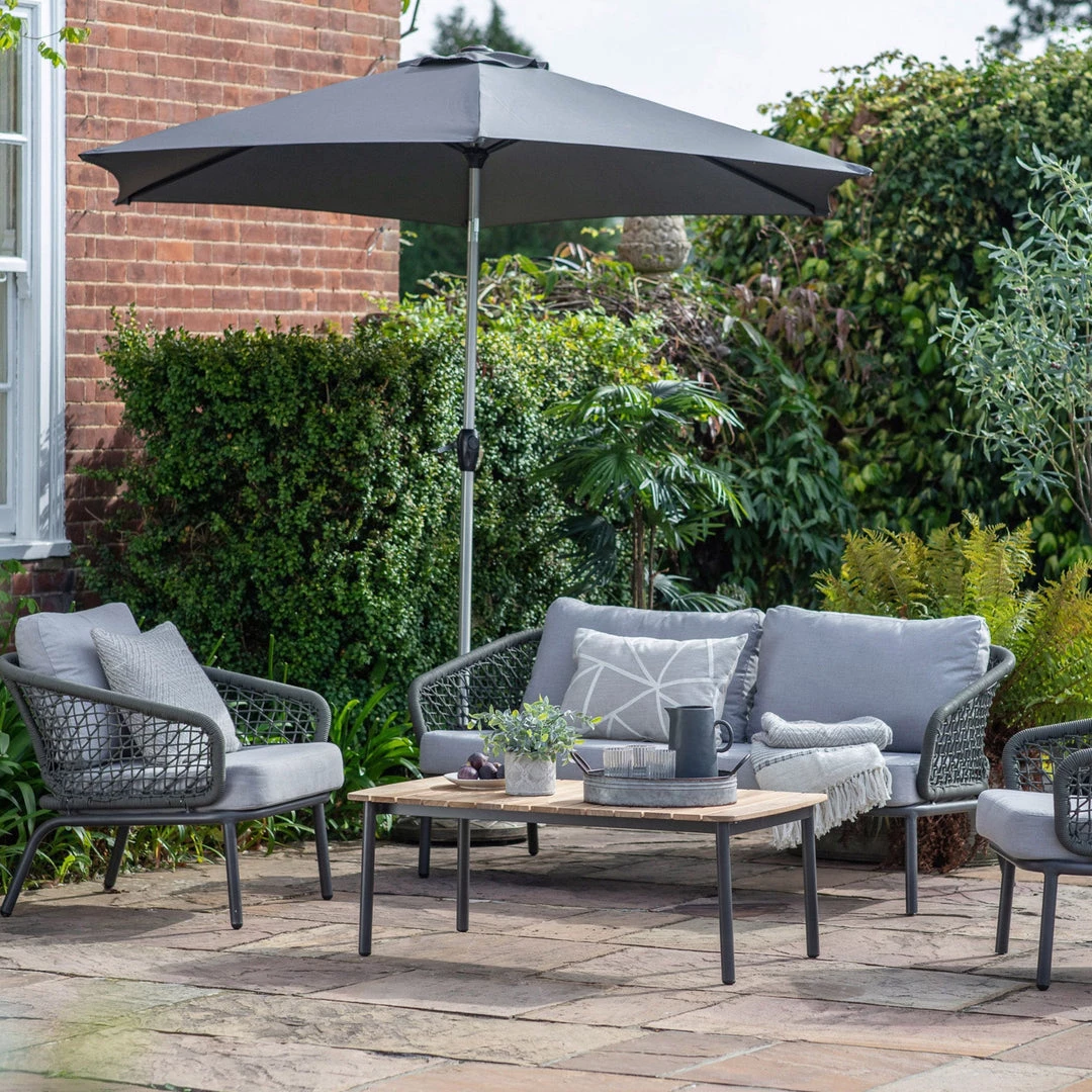 Ashton And Barrow Portofino - Outdoor Patio / Garden Lounge Set (4 Piece), Slate Grey Garden & Outdoor 1 Ashton And Barrow Portofino - Outdoor Patio / Garden Lounge Set (4 Piece), Slate Grey Garden & Outdoor