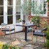 Ashton And Barrow Lujo - 2 Seater Outdoor Bistro Dining Set - Garden/Patio - Charcoal Grey NEW IN!