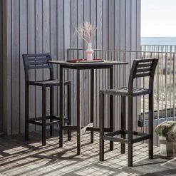 Ashton And Barrow Volcan - Outdoor 2 Seater High Bar Set - Garden/Patio -Brown/Black Garden & Outdoor