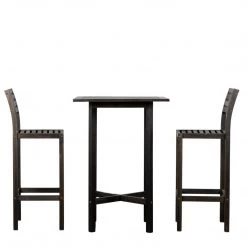 Ashton And Barrow Volcan - Outdoor 2 Seater High Bar Set - Garden/Patio -Brown/Black Garden & Outdoor