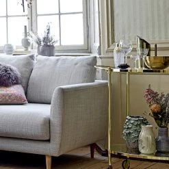 Bloomingville Art-Deco Glass Cocktail Shaker With Gold Pouring Lid