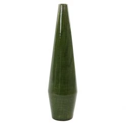 Ashton And Barrow Tall Green Textured Sculptural Vase - (62cm)