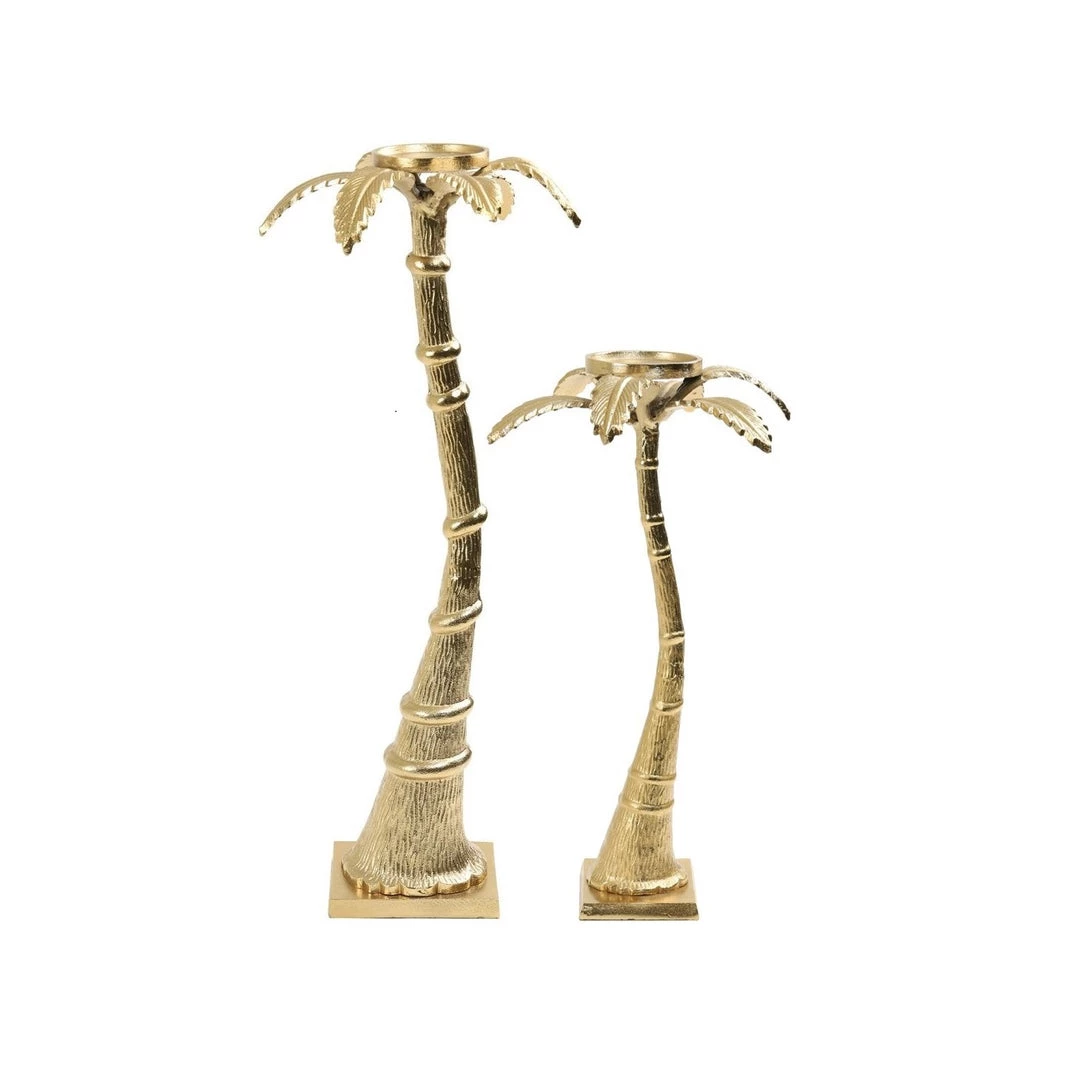 Ashton And Barrow Home Decor PAIR Of Gold Palm Tree Candle Holders Sculpture Ornament Candelabra (64 & 45cm) 1 Ashton And Barrow Home Decor PAIR Of Gold Palm Tree Candle Holders Sculpture Ornament Candelabra (64 & 45cm)