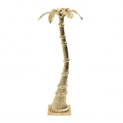 Ashton And Barrow Large Gold Palm Tree Candle Holder Sculpture Candelabra (64cm) Home Decor