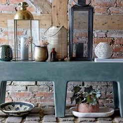 Bloomingville Gold Glass Case Lantern - Party Outdoor Decor