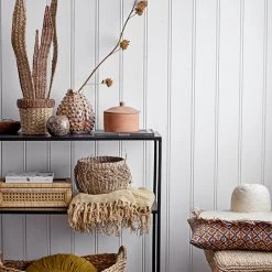 Bloomingville Soft Furnishings Mustard Hidayah Fringed Throw - Eco Cotton - Indoor/Outdoor 7 Bloomingville Soft Furnishings Mustard Hidayah Fringed Throw - Eco Cotton - Indoor/Outdoor