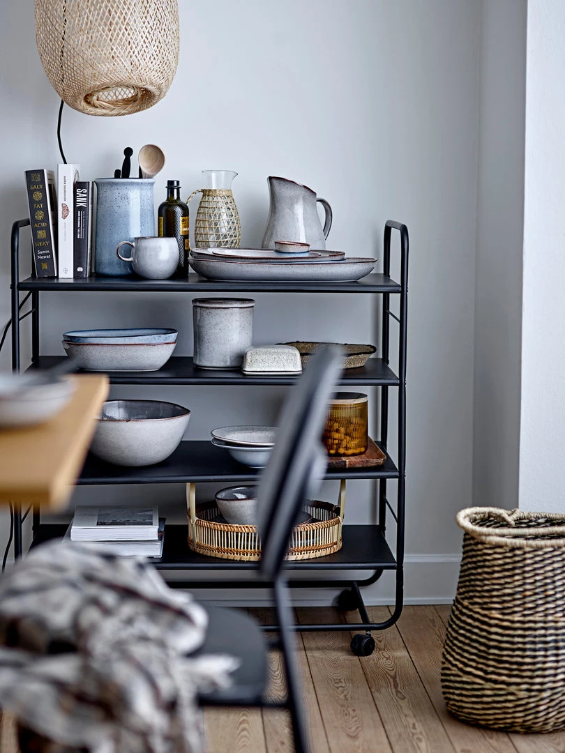 Bloomingville Modern Boho Seagrass Basket, Neutral & Black 3 Bloomingville Modern Boho Seagrass Basket, Neutral & Black