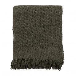 Bloomingville Green Rocko Bottle Fringed Throw - Eco Cotton - Indoor/Outdoor Soft Furnishings 7 Bloomingville Green Rocko Bottle Fringed Throw - Eco Cotton - Indoor/Outdoor Soft Furnishings