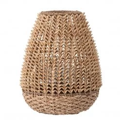 Bloomingville Hand-Crafted Luxury Palm Leaf Hurricane Lantern - Party