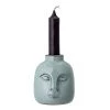 Bloomingville Decor Accessories Abstract Green Face Candle Holder Candlestick Home Decor (26cm)